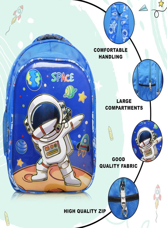 Stylbase Space 3d bag Kids School Bags for Boys And Girls Printed Cartoon Waterproof Bag | small bag for Nursery 1st 2nd class Ages 4-7 Years Boys And Girls (15 inches 20L) - Image 2